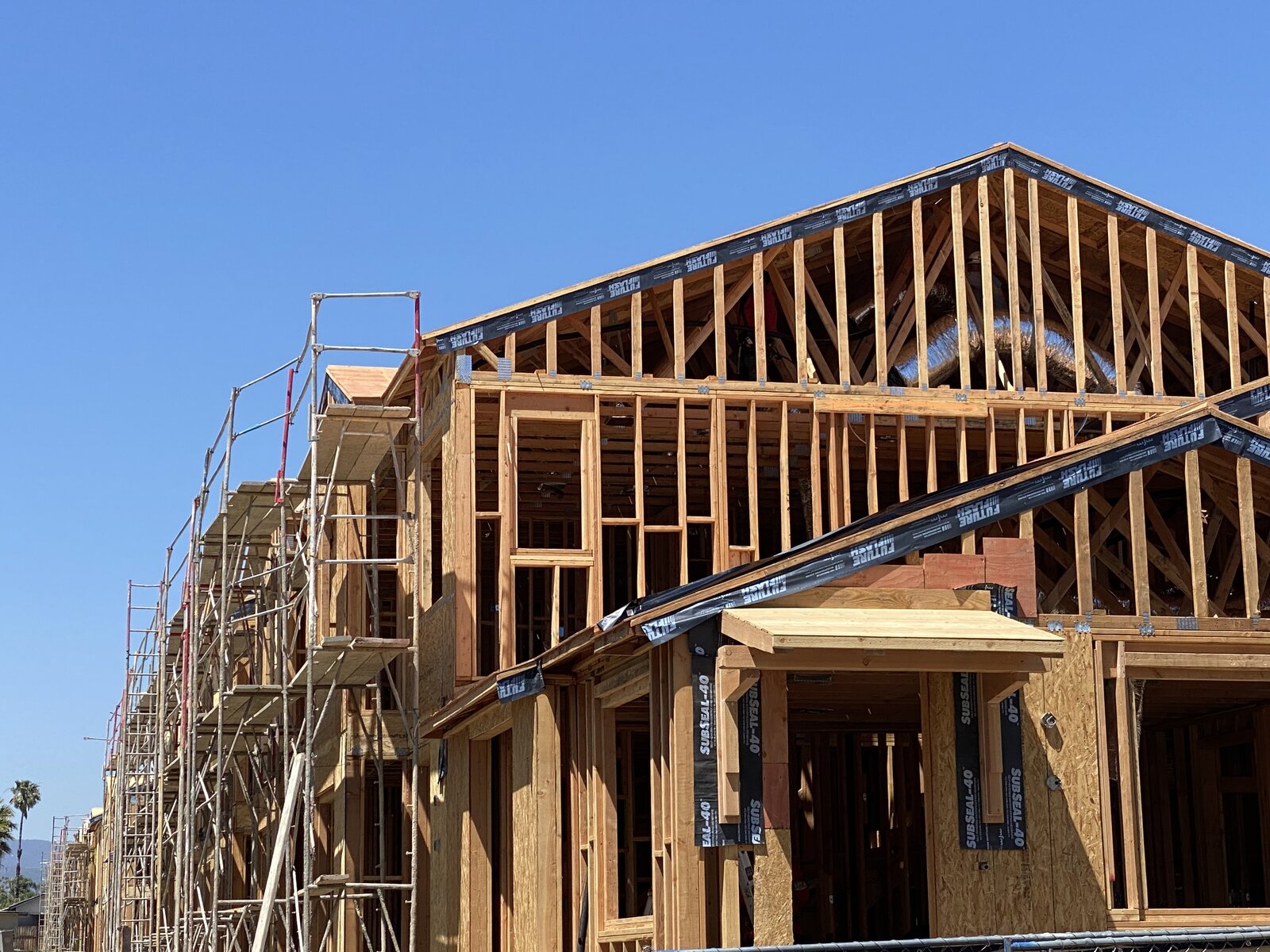 New residential construction framing